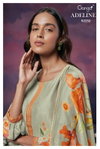 Adeline 2252 By Ganga Silk Organza Printed Dress Material Catalog